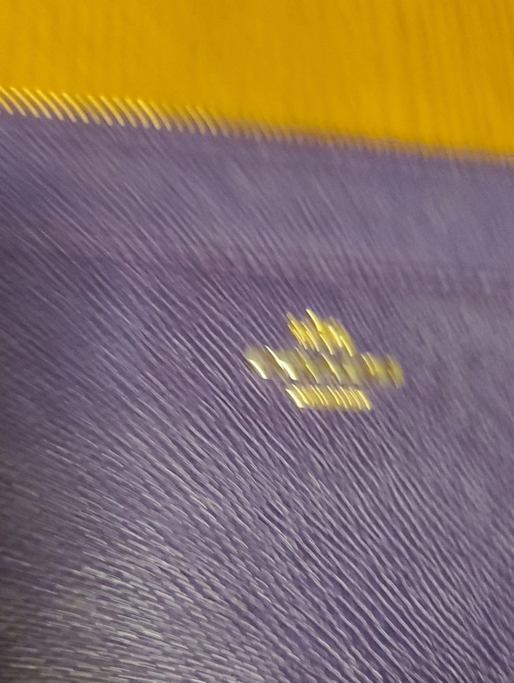 Coach Corner Zip Wristlet in Crossgrain Leather Purple GUC - Picture 5 of 5